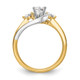 14K Two-tone Lab Grown Diamond VS/SI FGH 3-Stone Peg Set Semi Mount RM3046E-P/063-7YWLG