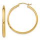 10k Polished Hoop Earring 10TA234