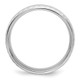 Sterling Silver Rhodium-plated 6mm Polished Fancy Band Size 8.5 QWB116RH-8.5