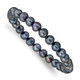 6-7mm Black Freshwater Cultured Pearl Stretch Bracelet QH5462