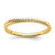 10k Yellow Gold 1/20 carat Diamond Contoured Complete Wedding Band RM6386B-005-0YAA