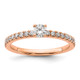 14K Rose Gold Lab Grown Diamond VS/SI FGH Comp Engagement Ring RM6634E-025-7CRLG