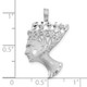 10k White Gold Nefertiti Pendant 10C371W