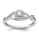 14K White Gold Lab Grown VS/SI FGH Dia Complete Halo Engagement Ring RM2176E-010-CWLG