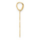 14k Brushed Border Script Number 83 Pendant SCN83
