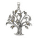 Sterling Silver Oxidized w/Marcasite Tree Pendant QP4322