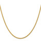10k 2.25mm Regular Rope Chain 10K016S-18