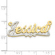 10k Yellow Gold and Rhodium 3D Diamond Name Plate 10XNA52