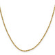 10k 2mm Semi-solid D/C Rope Chain 10DH014-26