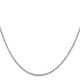 10k White Gold 1.5mm Diamond-cut Rope Chain 10K012W-22