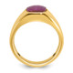 14k IBGoodman Men's Ruby Doublet Stone Complete Ring B52130-4YCR