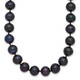 14k 7-8mm Black Near Round Freshwater Cultured Pearl Necklace BPN070-20