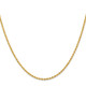 10k 2mm Regular Rope Chain 10K014S-22
