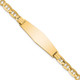 14k Anchor Soft Diamond Shape ID Bracelet CGL140IDC-8