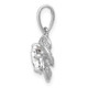 10K Tiara Collection White Gold Polished CZ Pendant 10YC390W