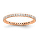 14K Rose Gold Lab Grown Diamond VS/SI FGH Eternity Band ET0005-050-9RLG