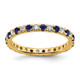 14K Lab Grown Diamond VS/SI FGH & Cr Blue Sapp Eternity Band ET0049-CSA-050-85YLG