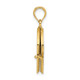 14K Enameled 3D Moveable MY LOVE STORY Book Pendant K6894