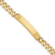14k Hand-polished Curb Link ID Bracelet LK118ID-8