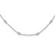 14k White Gold Diamond Station Cable Necklace PM1007-042-WA-18