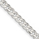 Sterling Silver 4.5mm Concave Beveled Curb Chain QCBC120-22