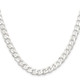 Sterling Silver 6.5mm Curb Chain QCB180-18