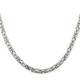 Sterling Silver 4.25mm Byzantine Chain QBZ100-18