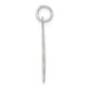 Sterling Silver Rhodium-plated Cross Disc Charm QC380