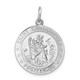 Sterling Silver Rhodium-plated Saint Christopher Medal QC5613
