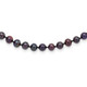 Sterling Silver Rhod-plated 5-6mm Black FWC Pearl Necklace QH5153-20