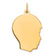 Sterling Silver GP Engraveable Boy Polished Disc Charm QM358G/35
