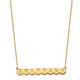 10k Yellow Gold 8 Letter Bubble Necklace 10XNA1318Y