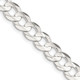 Sterling Silver 7.8mm Concave Beveled Curb Chain QCBC200-18