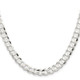 Sterling Silver 7.8mm Concave Beveled Curb Chain QCBC200-18