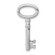 Sterling Silver Rhodium-plated Key Pendant QP1570