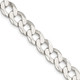 Sterling Silver 9.75mm Flat Curb Chain QLB250-22