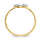 10k CZ Horse Shoe Ring 10C1249
