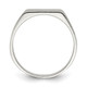 Sterling Silver 9x11mm Solid Back Signet Ring QR2421-7