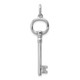 Sterling Silver Rhodium-plated Key Pendant QP1532