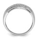 Sterling Silver Rhodium Plated Diamond Ladies Band QR4801-7