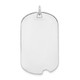 Sterling Silver Rhodium-plated Engraveable Dog Tag Disc Charm QM500/50