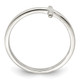 Sterling Silver Rose Gold-plated Sideways Cross Ring QR5883P-8