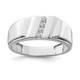 Sterling Silver Rhodium Plated Diamond Men's Ring QR5001-9