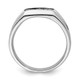 Sterling Silver Rhodium Plated Diamond Men's Ring QR5050-11