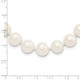 Sterling Silver Rhodium-plated 10-11mm White FW Cultured Pearl Necklace QH4828-24