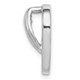 Sterling Silver Rhodium Created Blue Opal Flip-Flop Slide QP4287