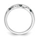 14k White Gold Blue/White Diamond Wavy Ring RM5683-BD-025-WA