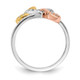 14k Tri-color Diamond Triple Heart Ring RM5725-007-WYRA