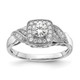 10K White Gold Eternal Promise Lab Grown VS/SI FGH Dia Halo Complete Ring RM5978E-033-C0WLG