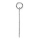 Sterling Silver/Rhodium-plated Satin Number 54 Charm QPP54